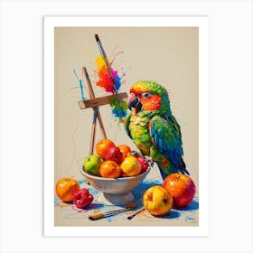 Parrot Painting 1 Art Print