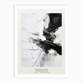 Timeless Reverie Abstract Black And White 10 Poster Art Print