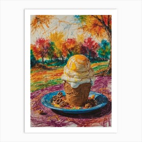 Ice Cream Cone 64 Art Print