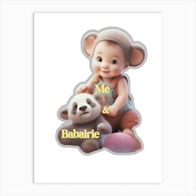 Baby And Babairie Art Print