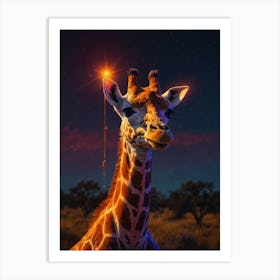 Giraffe 92 Art Print