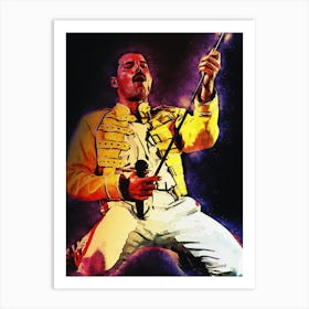Spirit Freddie Mercury Live Concert Art Print