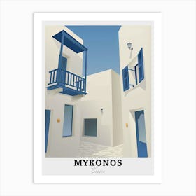 Mykonos Greece Travel Art Print