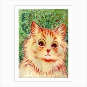 Kaleidoscope Cat Ii, Louis Wain Art Print