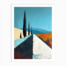 Road To Tuscany, Italy Art Print