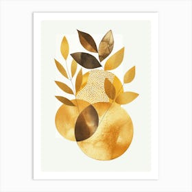 Golden Leaves 63 Art Print