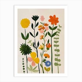 Painted Florals Prairie Clover 3 Art Print