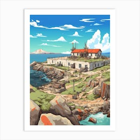 Robben Island Cartoon 4 Art Print