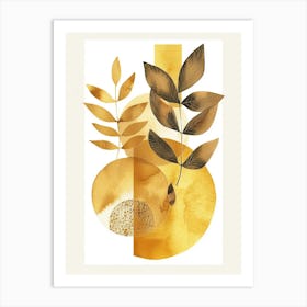 Golden Leaves 22 Art Print