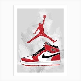 Nike Air Jordan Paint Art Print