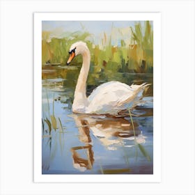 Bird Painting Swan 2 Art Print