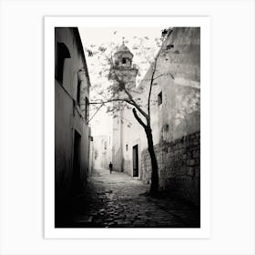 Nazareth, Israel, Photography In Black And White 3 Art Print
