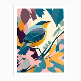 Mockingbird Pop Matisse Bird Art Print