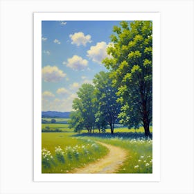 Path Through A Field Art Print