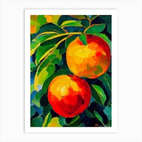 Pomelo Fruit Vibrant Matisse Inspired Painting Fruit Art Print