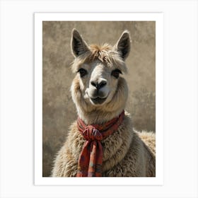 Llama 25 Art Print