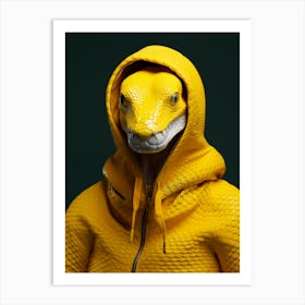 Snake Hoodie Art Print