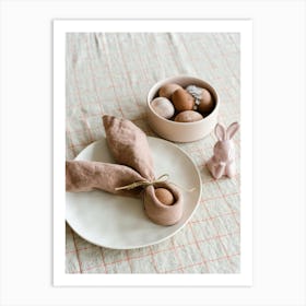 Easter Table Setting Art Print