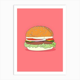 Hamburger Art Print