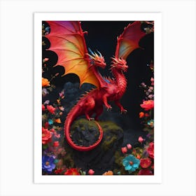 Dragon Pairs Art Print