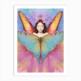 Butterfly Girl Art Print