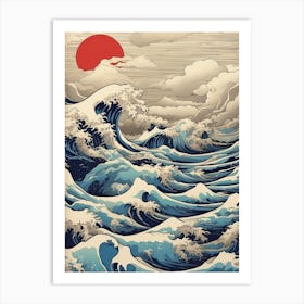 Great Wave Off Kanagawa 5 Art Print