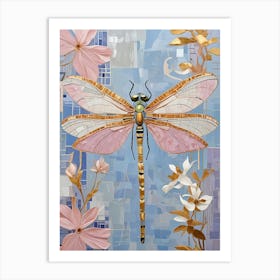 Pastel Dragonfly Art Print