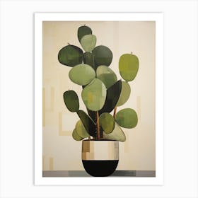 Modern Still Life Cactus Painting Art Print