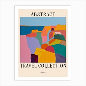 Abstract Travel Collection Poster Tunisia 2 Art Print