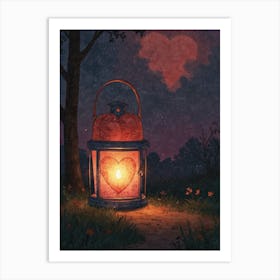 Heart Lantern 4 Art Print