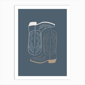 Cowboy Boots 2 Art Print