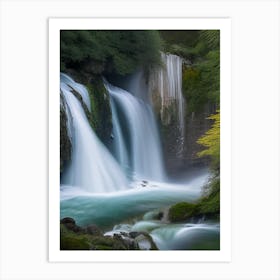 Cascade D Ars, France Realistic Photograph (2) Art Print