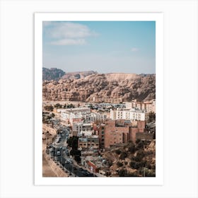 Village Jordan next to the historical city of Petra | Travel street photography Art Print