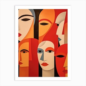 Women'S Faces 2 Art Print
