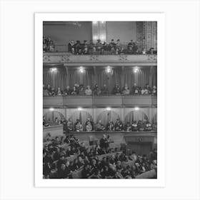 Audience At Concert Given By Marian Anderson, Chicago, Illinois By Russell Lee Art Print
