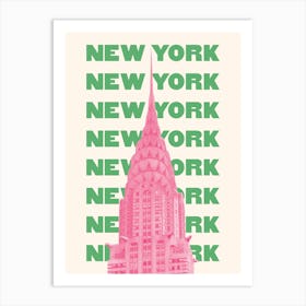 New York Green Art Print