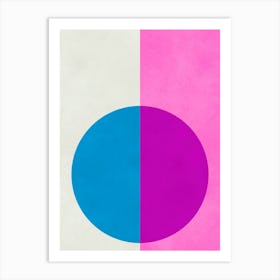 Modern circles and rectangles 4 Art Print