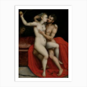 Mars And Venus – Circle Of Frans Floris (Flemish 1519 1570) Art Print