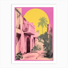 Cuba In Risograph Style 1 Art Print