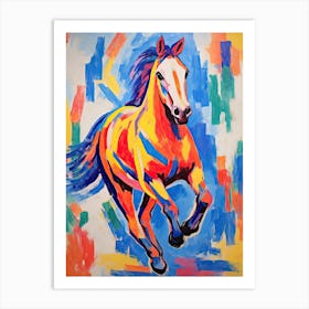 A Horse Painting In The Style Of Fauvist Techniques 1 Art Print