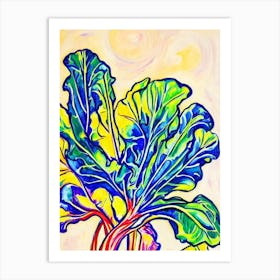 Swiss Chard Fauvist vegetable Art Print