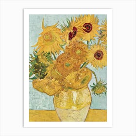 Sunflowers In A Vase Art Print