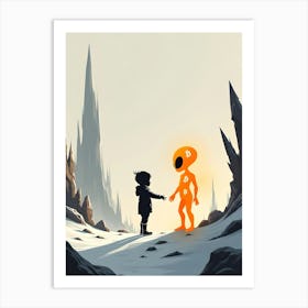 Aliens In Space Art Print