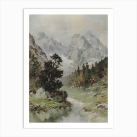 Alpine Landscape 1 Art Print