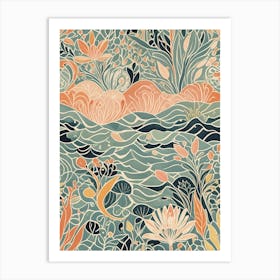 Abstract Ocean Art Print