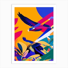 Harrier Pop Matisse Bird Art Print