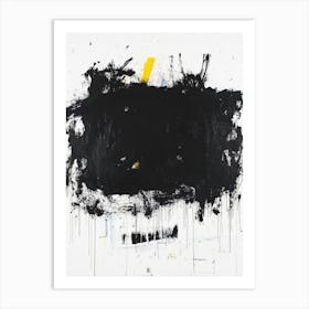 'Black And Yellow' Art Print