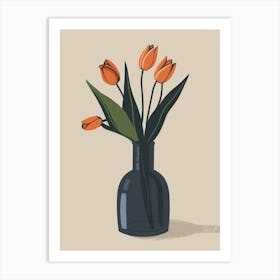 Tulips In A Vase 10 Art Print