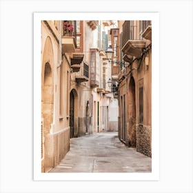 Palma de Mallorca Narrow Street In The Old Town Art Print