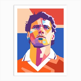 Marco Van Basten wpap art Art Print